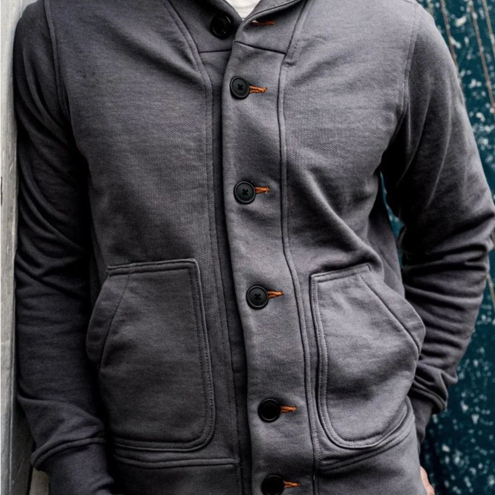 BODEGA | CARDIGAN
FRENCH TERRY SHAWL COLLAR CARDIGAN - Picture 3 of 3